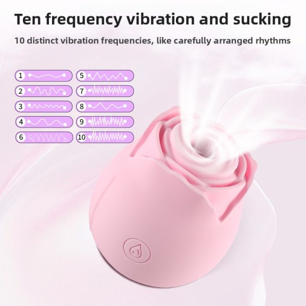 Pink Rose G-Spot Sucker Vibrator – Soft Elegance