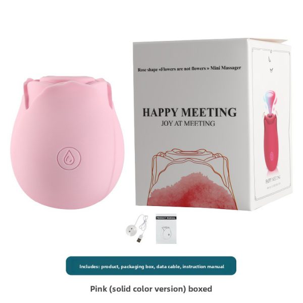 Pink Rose G-Spot Sucker Vibrator – Soft Elegance
