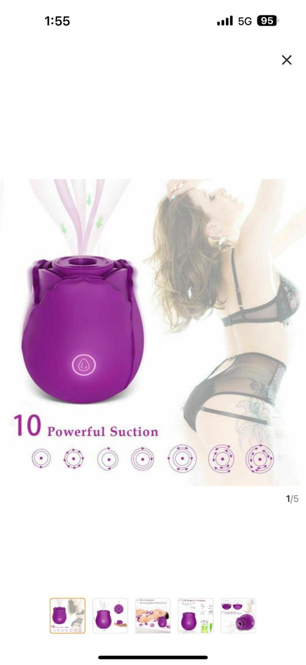 Purple Rose G-Spot Sucker Vibrator – Luxury Pleasure